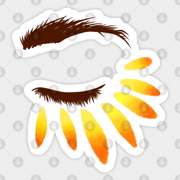 VSCO Girl sunflower petals Sticker by cariespositodesign